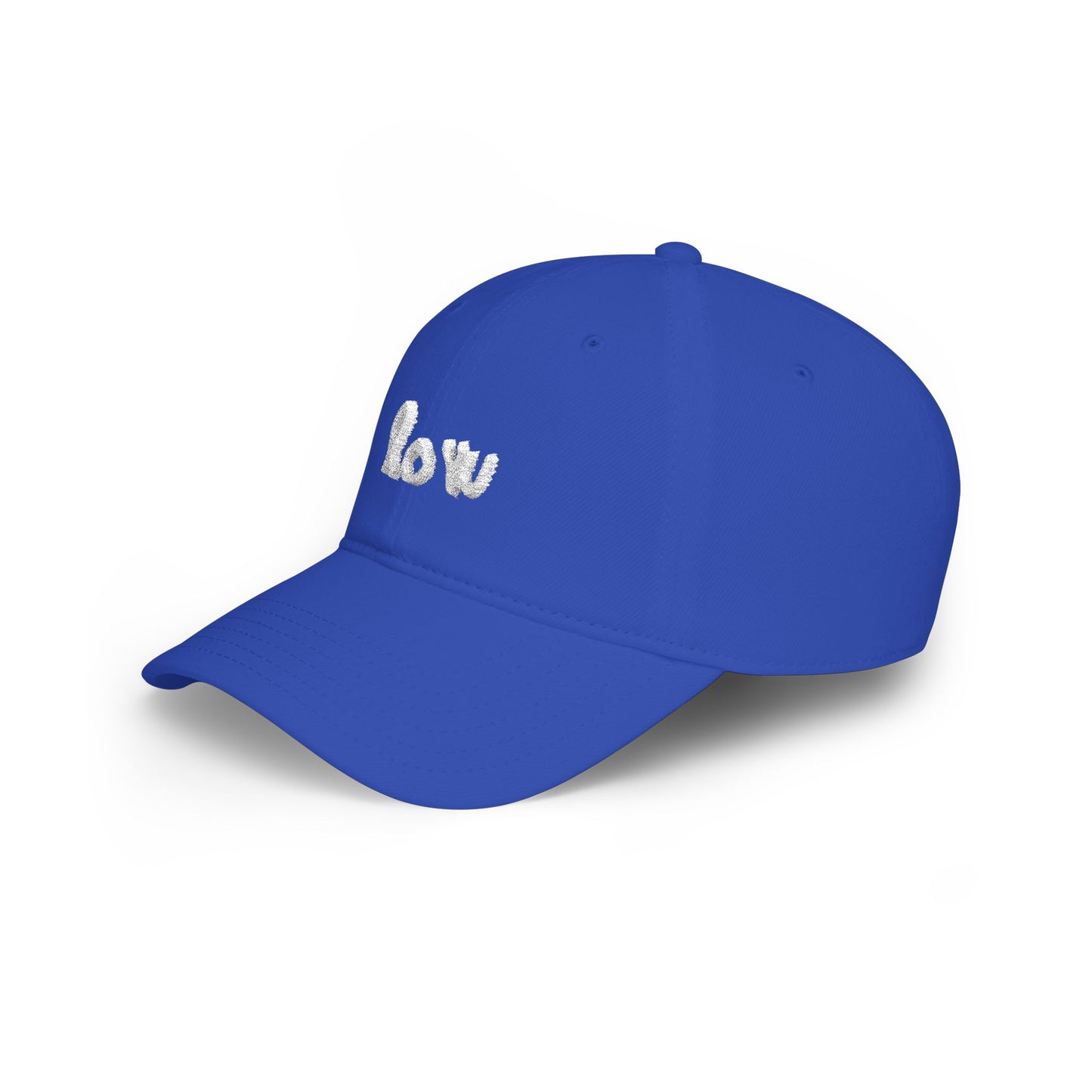 Blue cap with 'JLR Investigates' text on a white background